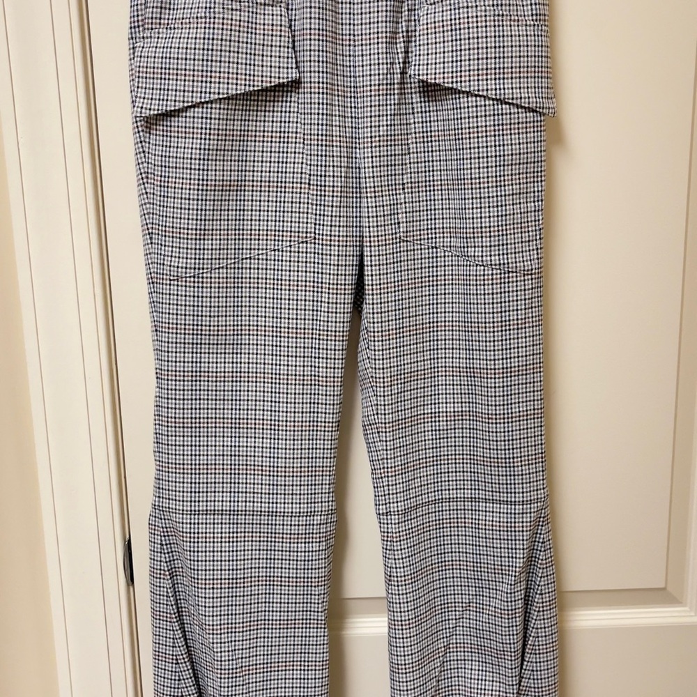 Chic Black and White Checkered Pants